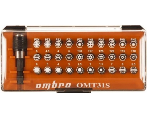 Набор вставок-бит OMBRA OMT31S 31 предмет 055010