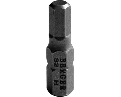 Бита для заворачивания BERGER BG2375 HEX2,5x25мм, 2 шт., S2