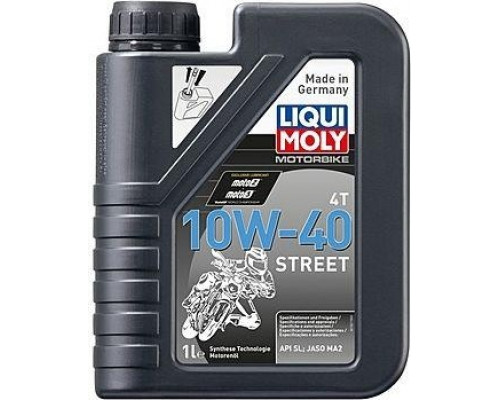 Масло для мотоциклов LIQUI MOLY SAE 10W40 Motorbike 4T Street 1 л 7609/1521 синтетическое 7609/1521