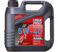 Масло для мотоциклов LIQUI MOLY SAE 5W40 Motorbike 4T Synth Street Race 4 л 8070 / 1685 синтетическое 8070