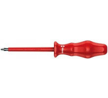 Отвертка диэлектрическая WERA Kraftform Classic VDE 1000 V 1765i PZ 0 х 80 мм WE-031259 WE-031259