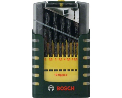 Набор сверл по металлу BOSCH HSS-R D1-10 19 шт 2607017151