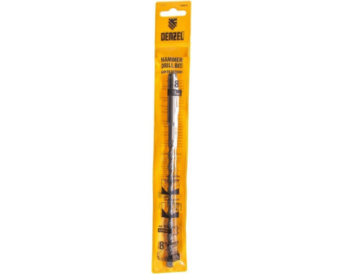 Бур SDS-plus Denzel Cobalt W-tip, 8x210 мм по бетону, двойная спираль 705013