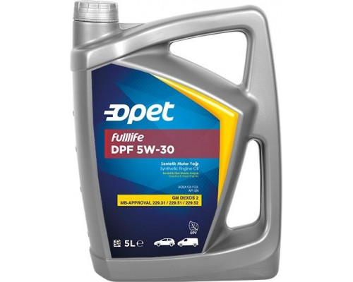 Масло моторное OPET Fulllife DPF 5W30 5 л синтетическое 601370977