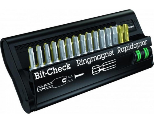 Набор насадок WERA Bit-Check – Ringmagnet Rapidaptor BC RR/30, WE-056441 WE-056441