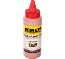 Краска разметочная Biber 43 201 порошковая, красная (0,115кг) тов-048258