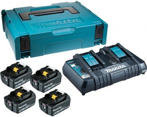 Набор АКБ и ЗУ MAKITA 18.0В 5,0 Ач Li-ion (4шт.) BL1850B/DC18RD (1шт.) 198312-4 198312-4