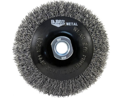 Щетка обдирочная для УШМ D.BOR коническая METAL Standard D-100 мм М14 гофрированная (арт. D10-MS-100-M14-030) D10-MS-100-M14-030