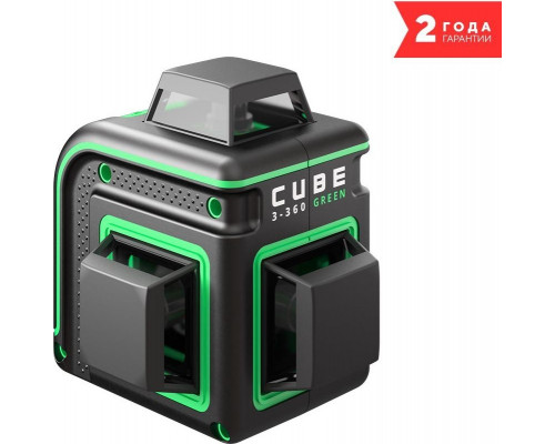Лазерный уровень ADA CUBE 3-360 GREEN BASIC EDITION А00560