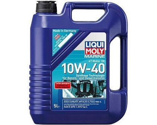 Масло моторное LIQUI MOLY SAE 10W40 Marine 4T Motor Oil 5 л 25013 синтетическое 25013