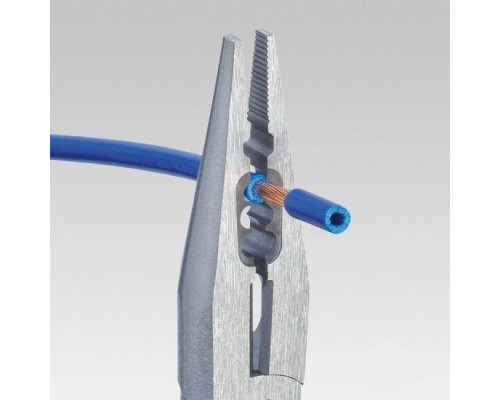 Плоскогубцы KNIPEX 1305160TBK 160 мм для монтажа проводов, хромированные, 2к ру KN-1305160TBK