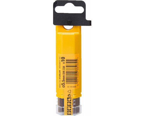 Сверло по металлу DeWALT 5.5 x 57 / 93 мм HSS-CO Extreme кобальтовое DT4932-QZ DT4932-QZ