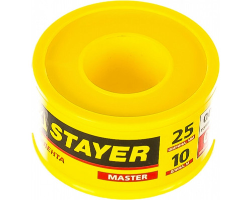Фум лента STAYER MASTER плотность 0,40 г/см3, 0,075ммх25ммх10м 12360-25-040