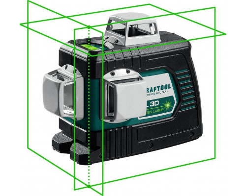 Лазерный уровень KRAFTOOL LL 3D зеленый 34641