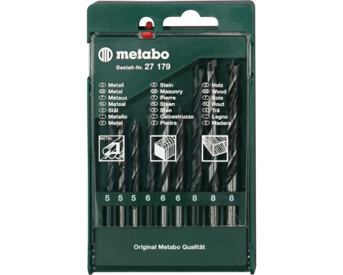Набор сверл универсальных METABO 9 предметов 627179000 627179000