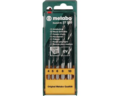 Набор сверл по дереву METABO 5 шт. 627200000 627200000
