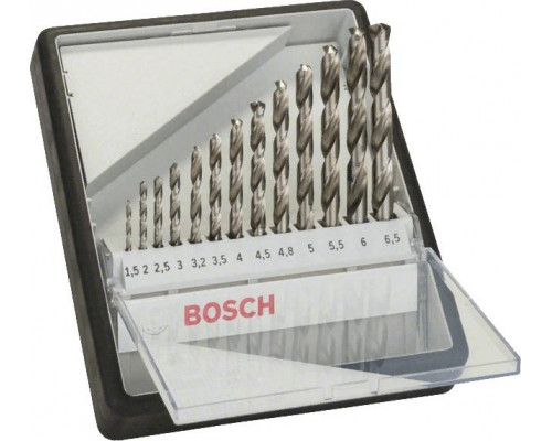 Набор сверл по металлу BOSCH HSS-G 13 шт Robust Line D1.5-6.5 2607010538