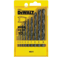 Набор сверл по металлу DeWALT HSS-R 10 шт. (1.0-10 мм ) DT5911-QZ
