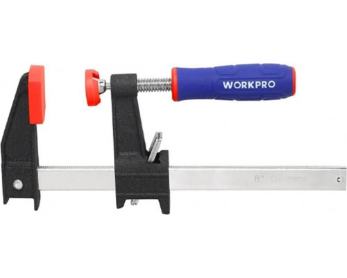 Струбцина F-образная WORKPRO WP232033 600мм быстросъемная для высоких нагрузок
