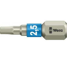 Бита для заворачивания, нержавеющая сталь WERA 3840/1 TS 2,5 мм, 25 мм WE-071072 WE-071072