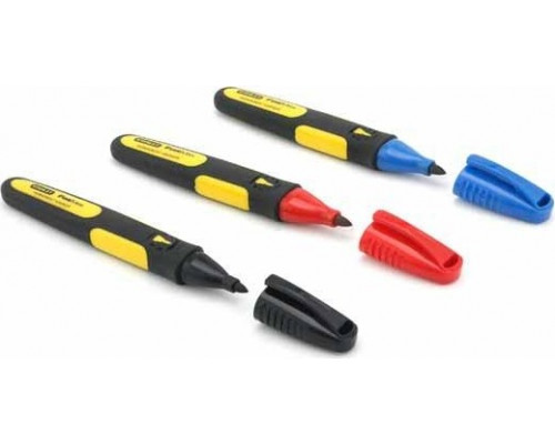 Набор маркеров STANLEY FatMax 0-47-322, 3 шт. (красный, синий, черный)