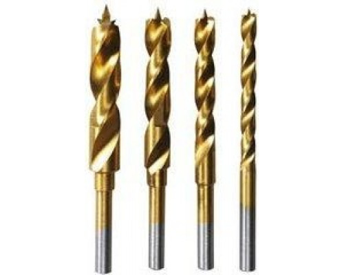Набор сверл по дереву DREMEL 636 HSS-TIN 3-6 мм, 4 шт. 26150636JA