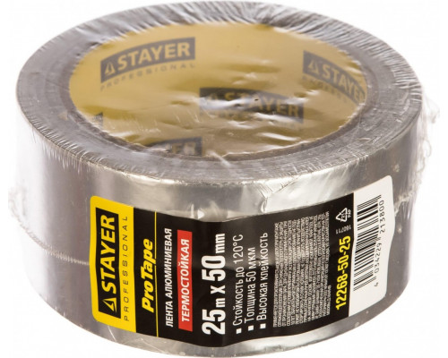 Клеящая лента STAYER PROFESSIONAL до 120°с, 50мкм, 50ммх25м 12268-50-25