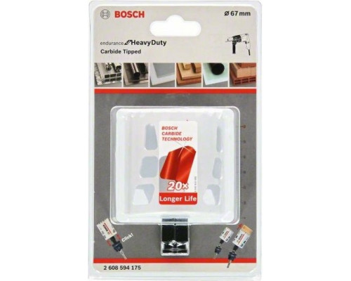 Твердосплавная коронка BOSCH 67 х 60 мм Endurance for Heavy 2608594175