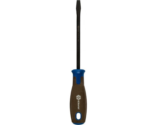 Отвертка шлицевая Кобальт 912-045 polywood sl 8,0х150 мм cr-v, древесно-полимерная р