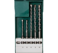 Набор буров BOSCH SDS Plus 5x110мм; 6x110мм; 6x160мм; 8x160мм; 10x16 по бетону 2609255541