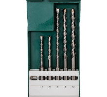 Набор буров BOSCH SDS Plus 5x110мм; 6x110мм; 6x160мм; 8x160мм; 10x16 по бетону 2609255541