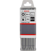 Бита для заворачивания BOSCH PZ2 51MM ECO 60шт 2608521249
