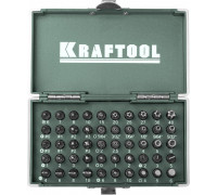 Набор бит KRAFTOOL X-Drive кованых, торсионных, cr-mo, 50 пред, в боксе 26065-H50