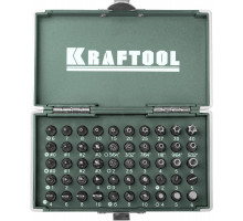 Набор бит KRAFTOOL X-Drive кованых, торсионных, cr-mo, 50 пред, в боксе 26065-H50