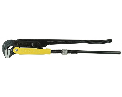 Ключ трубный рычажный BERGER BG4005 №3 550мм, тип L (прямой) 90°, 2