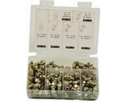Набор сменных пресс-масленок GROZ GFT/KIT/M-80 в пластиковом диспенсере GR43973 GR43973