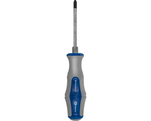 Отвертка крестовая Кобальт 646-584 ударная ultra grip PH-1x75 мм S2 двухкомпонентная