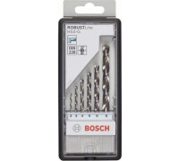 Набор сверл по металлу BOSCH HSS-G 6 шт Robust Line D2-8 2607010529