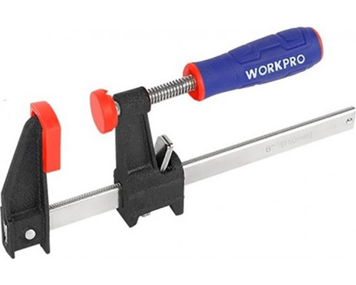 Струбцина F-образная WORKPRO WP232033 600мм быстросъемная для высоких нагрузок
