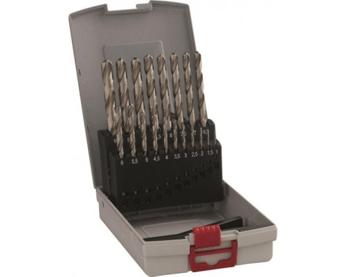 Набор сверл по металлу BOSCH HSS-G 135° ( 1-10мм) 19 шт. ProBox 2608587013