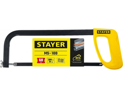 Ножовка по металлу STAYER MS-100 60 кгс, 1576_z02