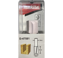 Фреза по дереву MAKITA D-47581 пазовая с 2 режущ. кромками 20x19x8x51x2t