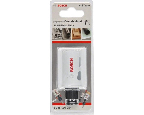 Коронка биметаллическая BOSCH PROGRESSOR 27 мм bim mm, new 2608594204