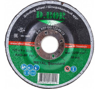 Шлифовальный круг по металлу D.BOR 125х6х22.2 мм A24S-BF F-27 METAL-GRIND D-F27-MG-125-60-22
