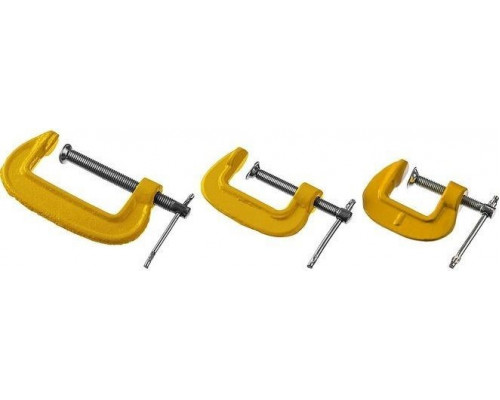 Струбцина G-образная STAYER SG-3 набор тип g 25-50-75 мм, 3212-H3_z03
