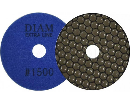Алмазная тарелка на липучке DIAM АГШК 100*2,0 №1500 Extra Line (сухая) 000524
