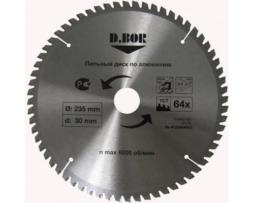 Пильный диск по алюминию D.BOR 160х42тх16/20 D-9K-411604205D