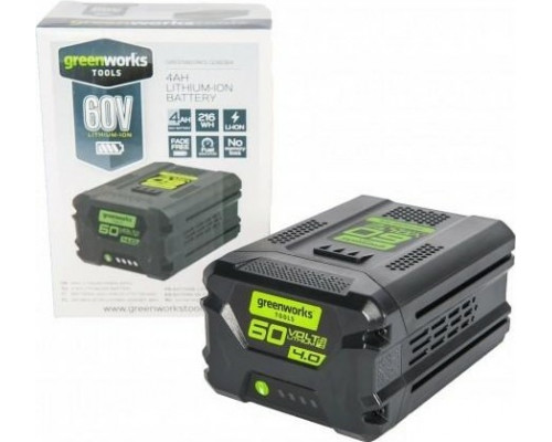 Аккумулятор GREENWORKS 60.0V 4,0 Ач Li-ion G60B4 (2918407) 2918407
