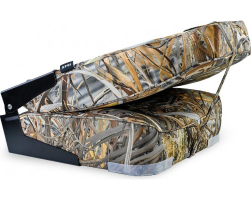 Кресло складное с мягкими накладками SKIPPER камуфляж осень (пластик) SK75107CAMO