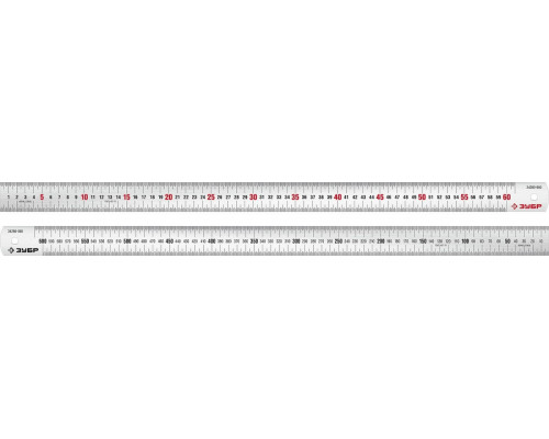 Линейка металлическая ЗУБР 34280-060 усиленная нержавеющая ПРО-60, 0,60 м